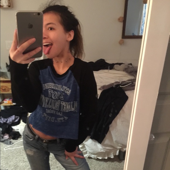 VINTAGE Soft Long Sleeve Cropped - Picture 1 of 2